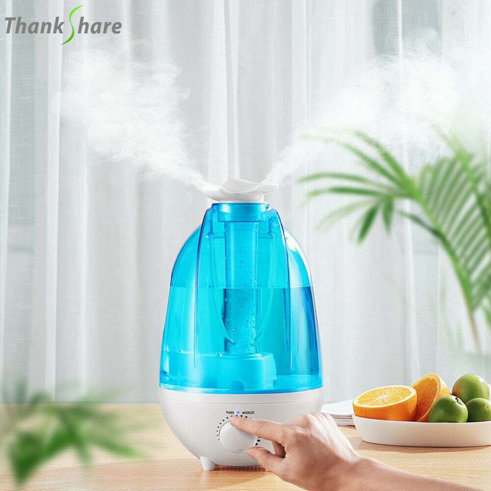 Baby Nursery Humidifier - 4000ML Ultrasonic Air Humidifier Double Sprayers