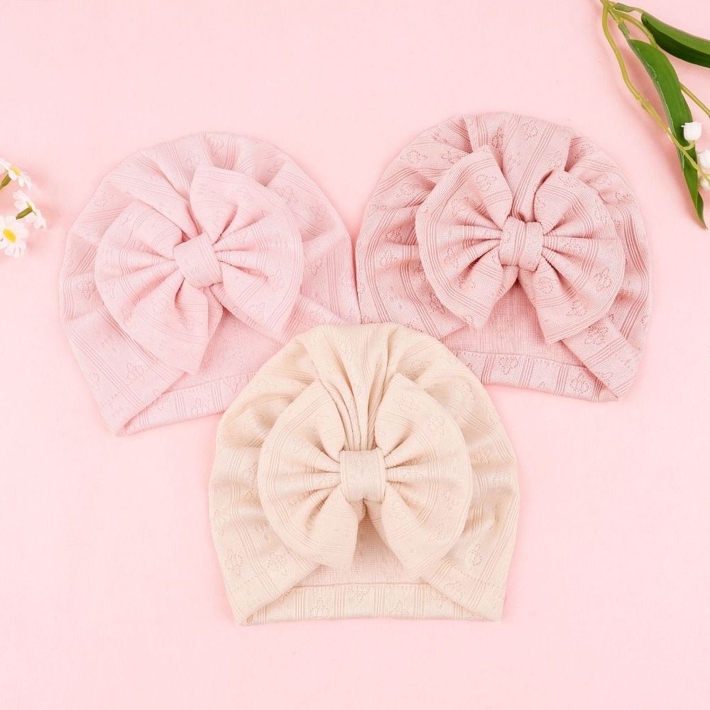 Baby Wrap Stretchy - Cute Knitted Baby Turban Hat Breathable