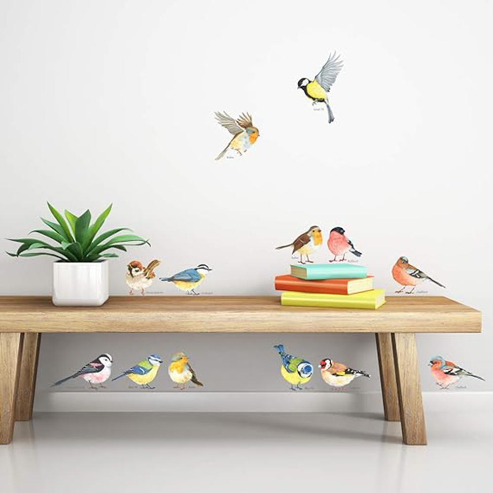 Baby Nursery Set Furniture - 13pcs Little Birds Wall Sticker Baby