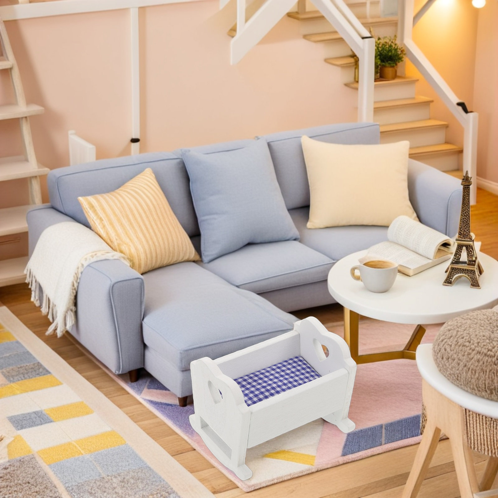 Baby Nursery Set Furniture - 3Pcs Baby Crib Toys For Toy