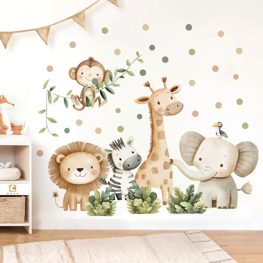 Boho Forest Animals Wall Stick - Baby Nursery Wall Mural review and price