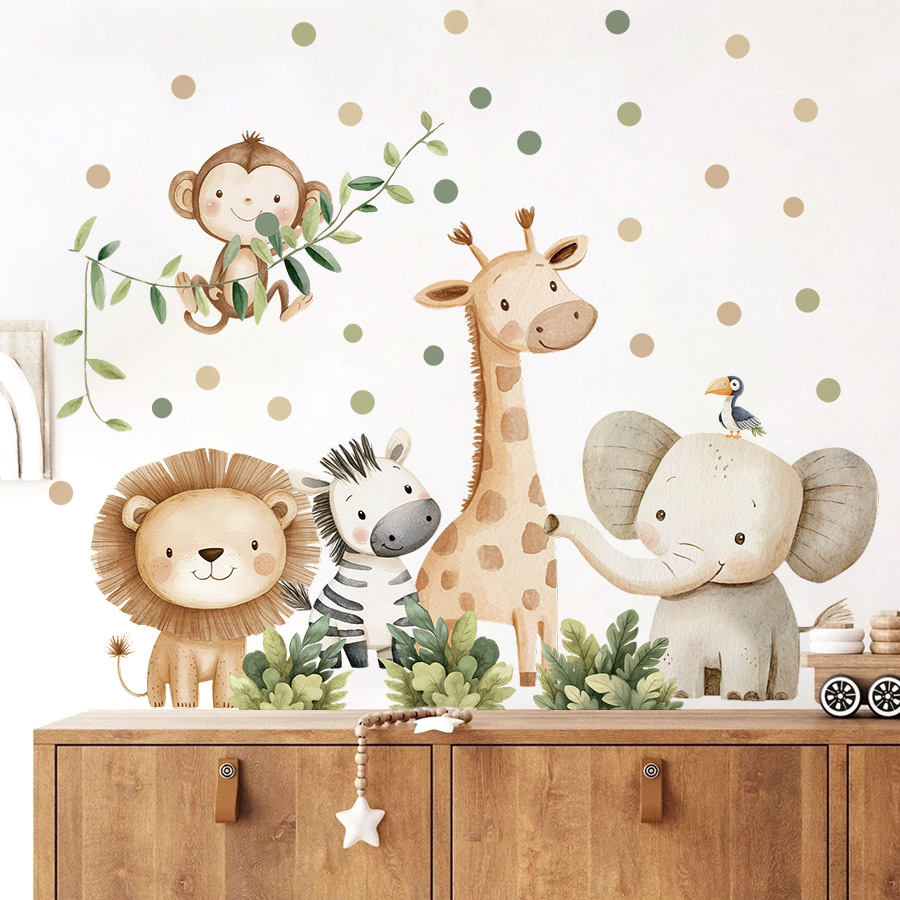 Boho Forest Animals Wall Stick - Baby Nursery Wall Mural review and price