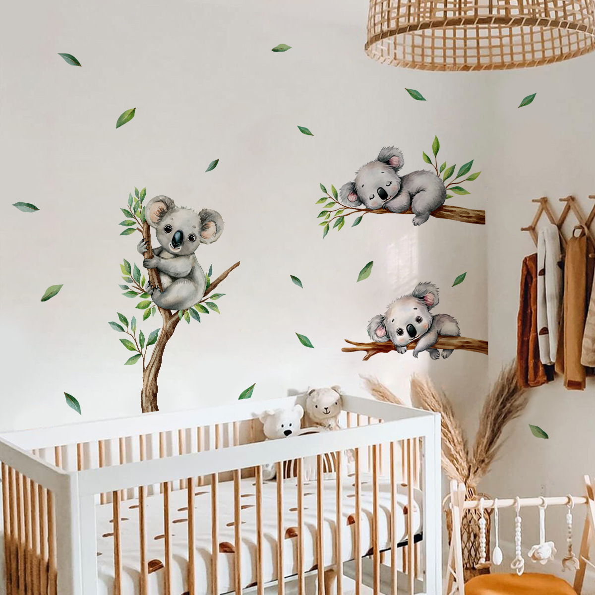 Cartoon Koala Climbing Tree Br - Baby Nursery Wall Mural review and price