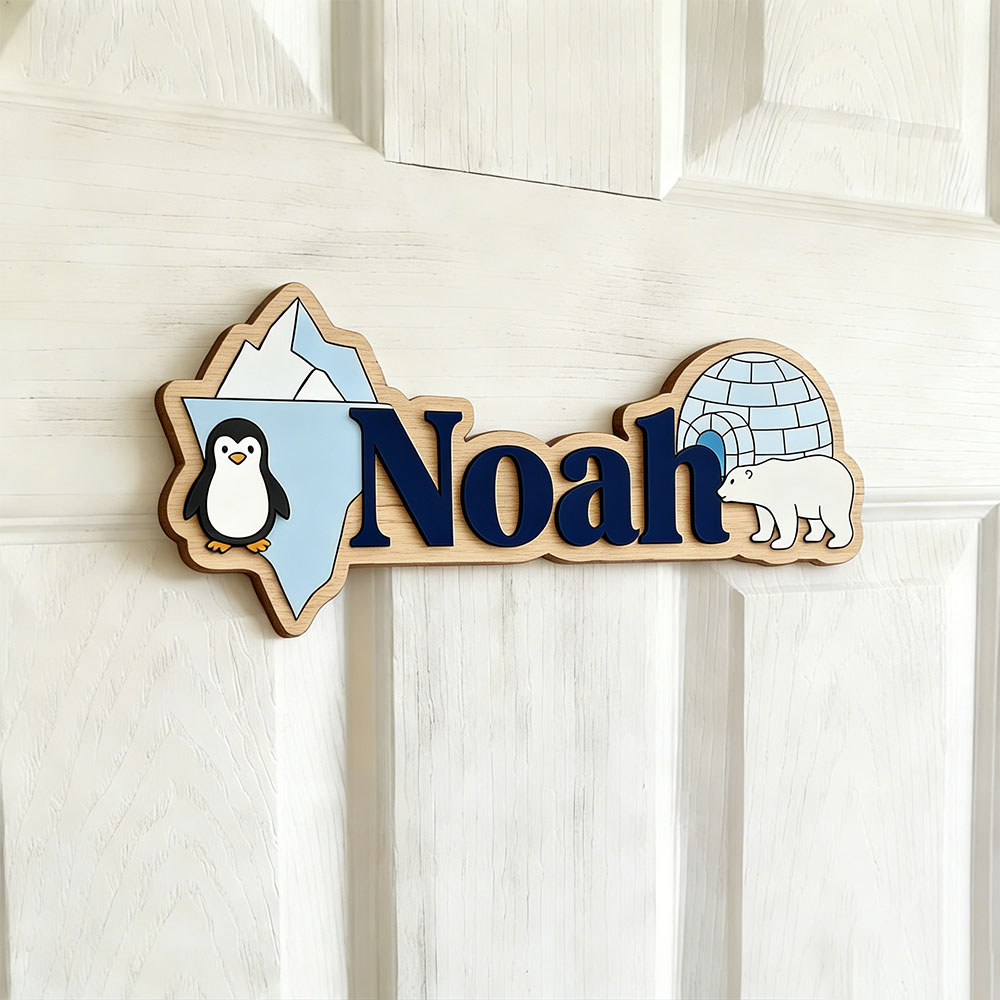 Arctic Penguin & Polar Bear Cu - Baby Nursery Wall Art review and price