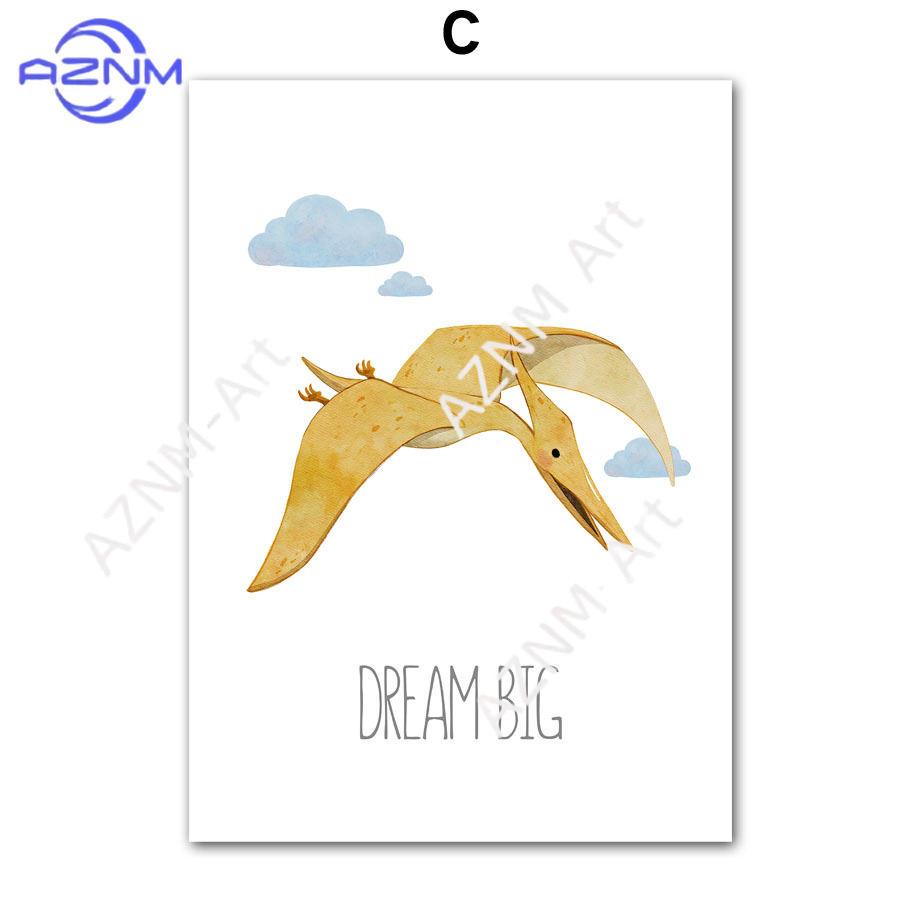 1PC/6PCS Dinosaur Inspirationa - Baby Nursery Quotes Wall Art review and price