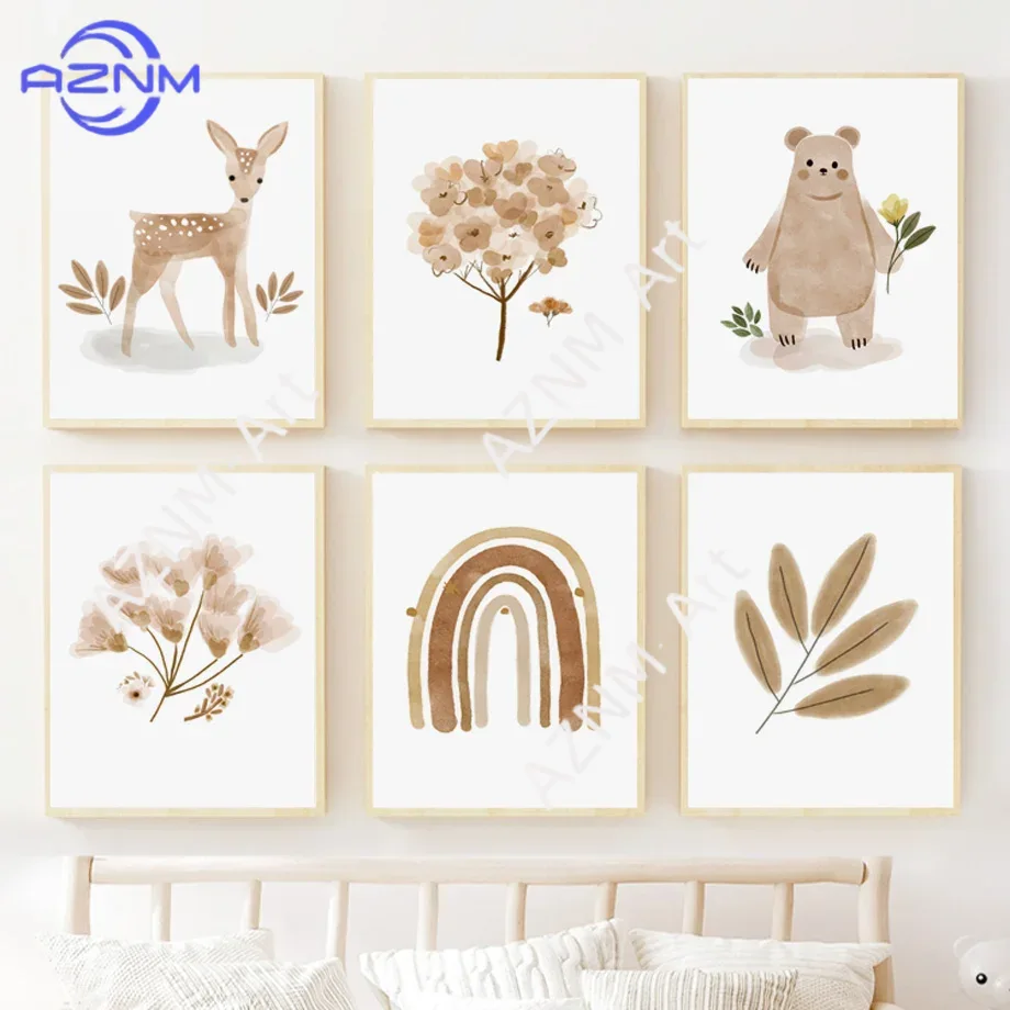 Boho Nursery Wall Art Canvas - - Baby Nursery Wall Art review and price