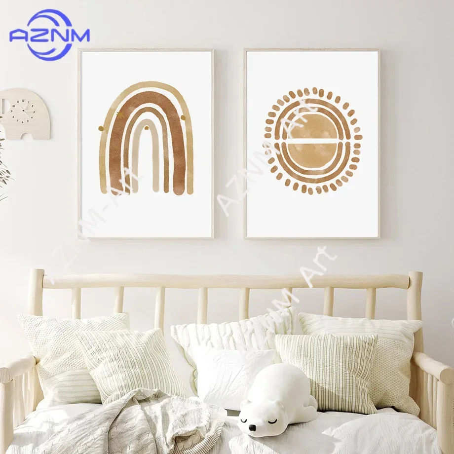Boho Nursery Wall Art Canvas - - Baby Nursery Wall Art review and price