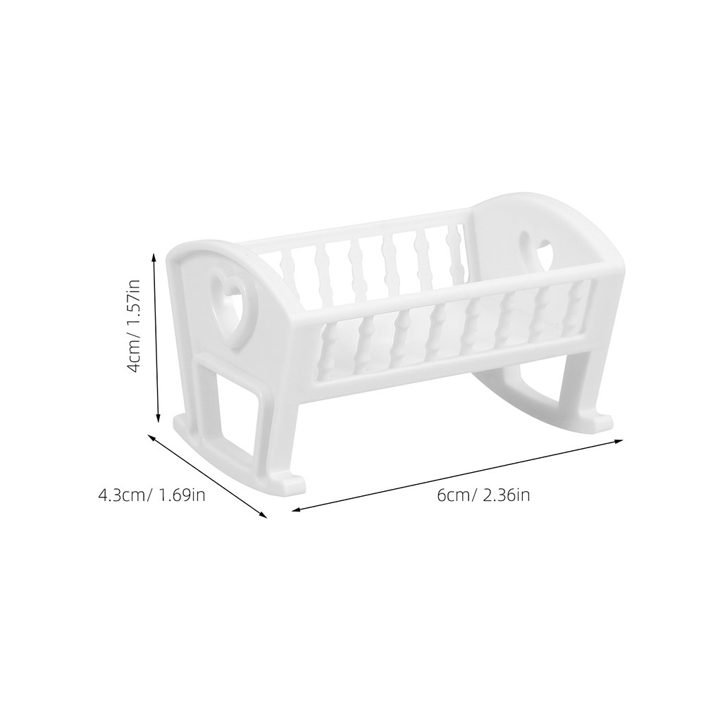 2Pcs Baby Crib Realistic Minia - Baby Nursery Set Furniture review and price