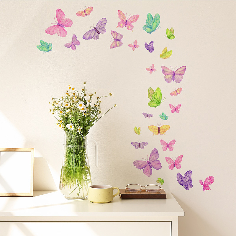 Romantic Butterfly Wall Sticke - Baby Nursery Wall Mural review and price