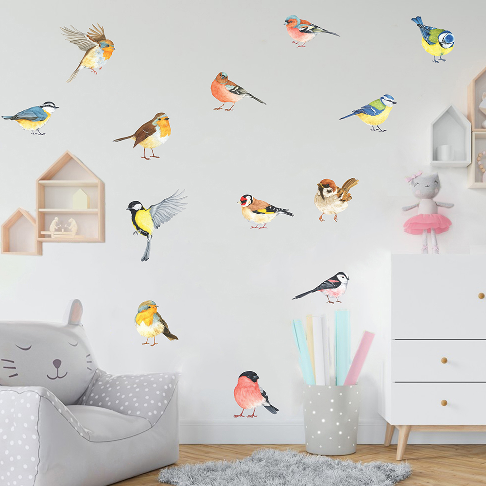 13pcs Little Birds Wall Sticke - Baby Nursery Set Furniture review and price