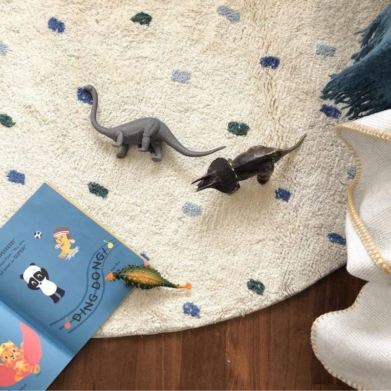 Dot Fluffy Carpet Living Room  - Baby Nursery Fabric review and price