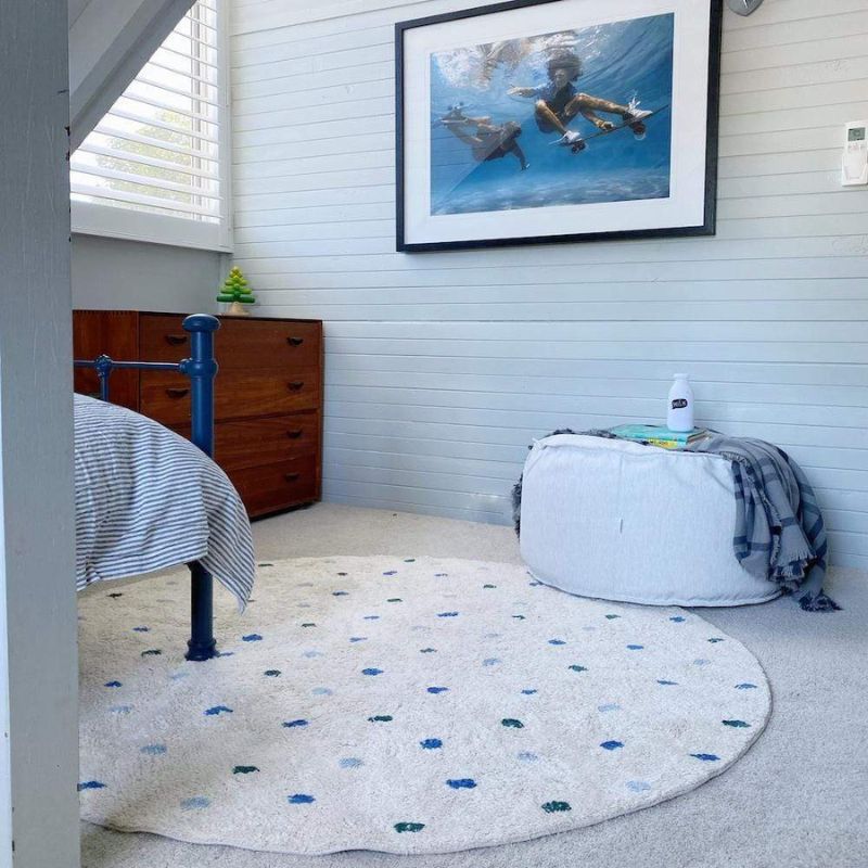 Dot Fluffy Carpet Living Room  - Baby Nursery Fabric review and price