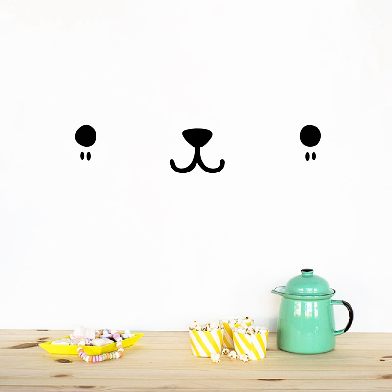 Cute Kawaii Face Wall Art Deca - Baby Nursery Set Furniture review and price