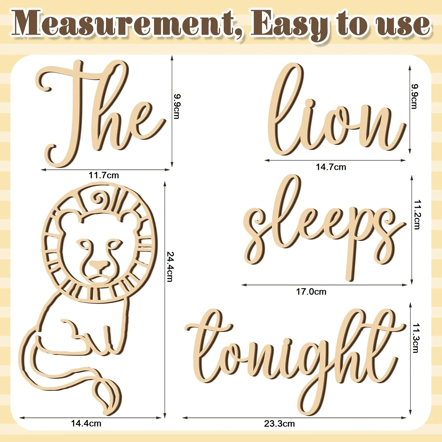 The Lion Sleeps Tonight Wooden - Baby Nursery Animal Theme review and price