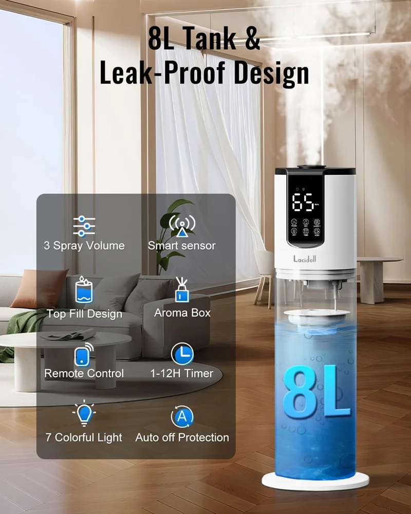 Ultra-Quiet Floor Ultrasonic H - Baby Nursery Humidifier review and price