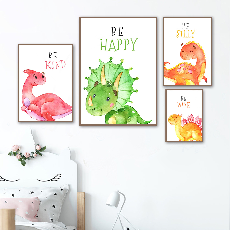 Cartoon Dinosaur Quotes Wall A - Baby Nursery Quotes Wall Art review and price