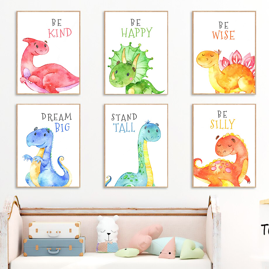Cartoon Dinosaur Quotes Wall A - Baby Nursery Quotes Wall Art review and price