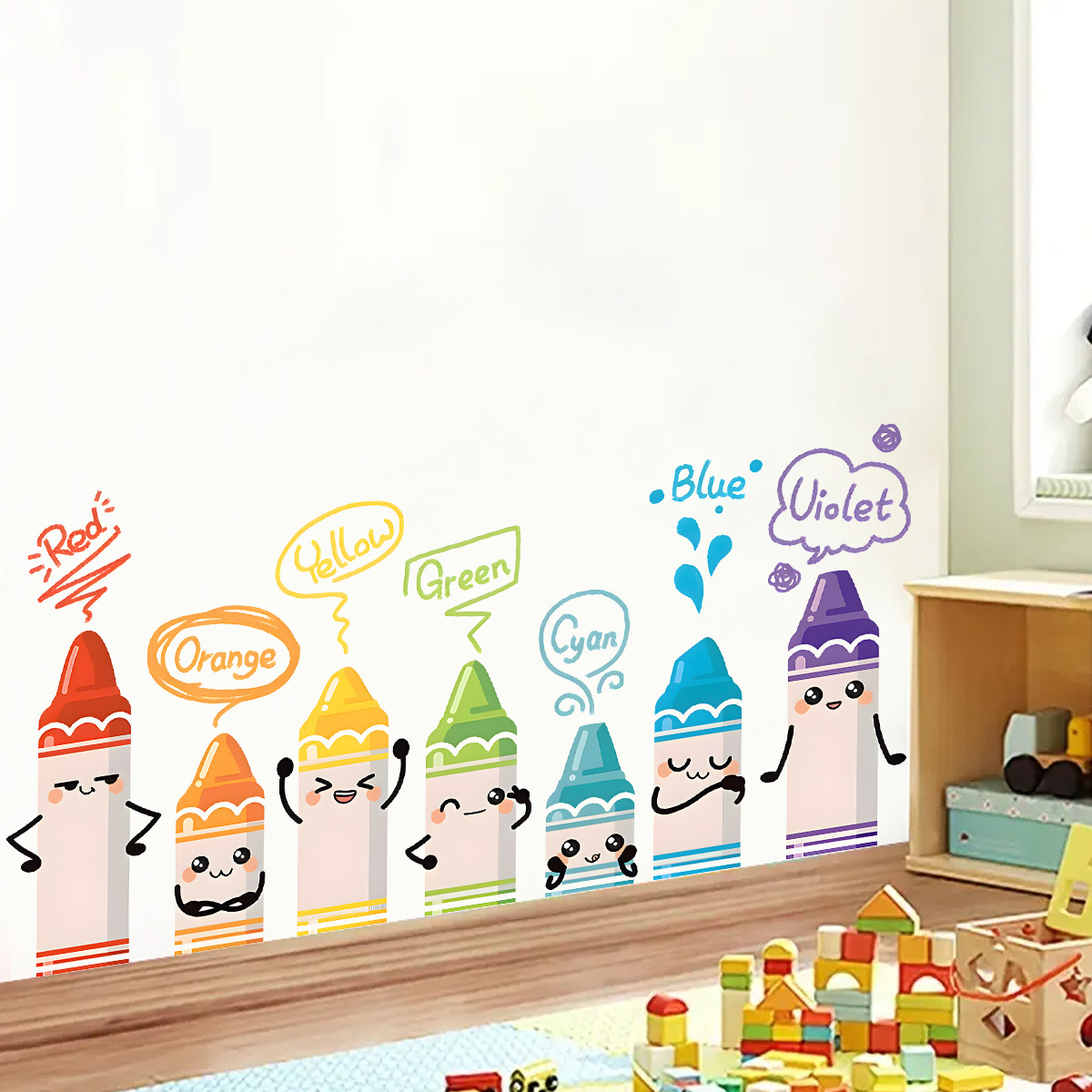 Cartoon Cute Colorful Crayon P - Baby Nursery Set Furniture review and price