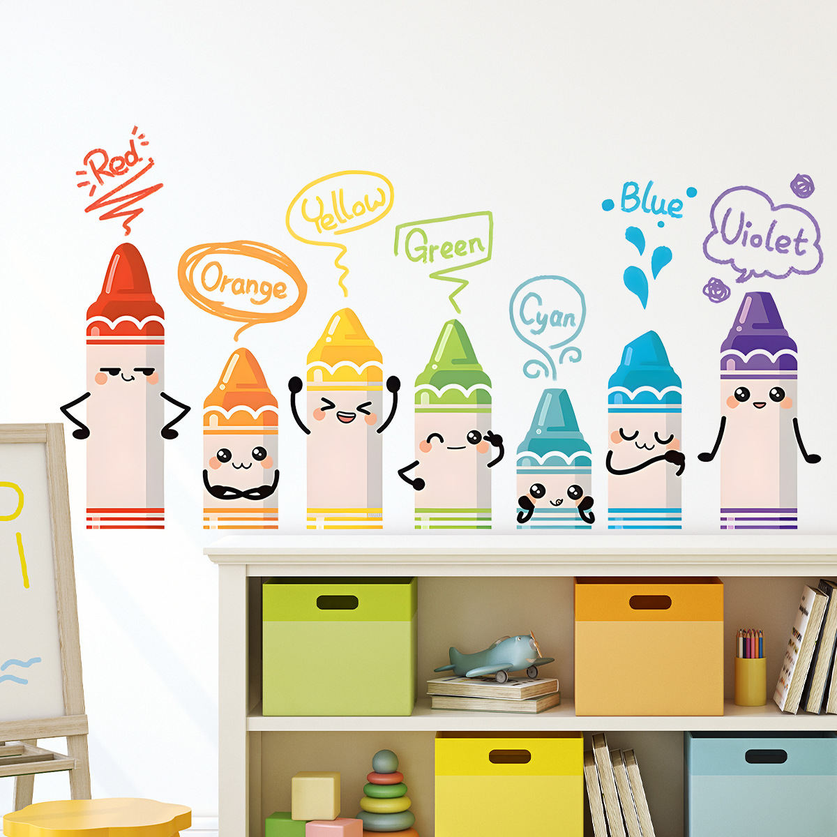 Cartoon Cute Colorful Crayon P - Baby Nursery Set Furniture review and price