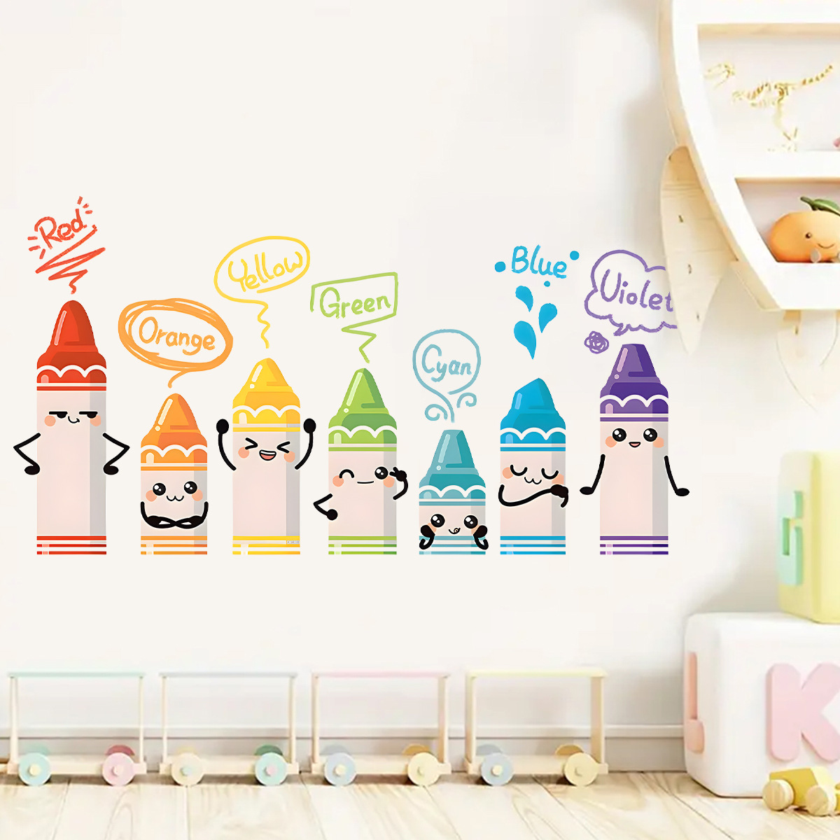 Cartoon Cute Colorful Crayon P - Baby Nursery Set Furniture review and price