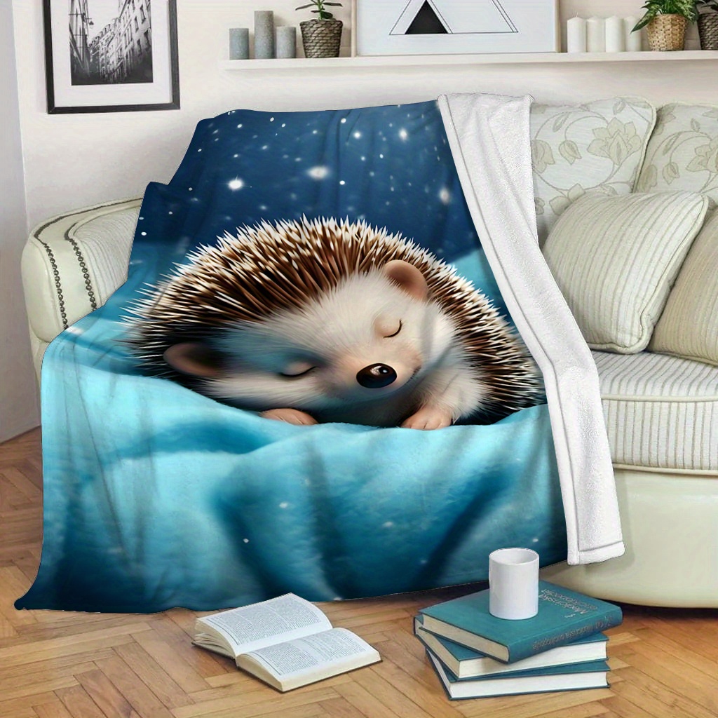 Cute Hedgehog Nursery Blanket  - Baby Nursery Fabric review and price