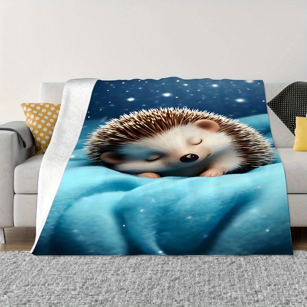 Cute Hedgehog Nursery Blanket  - Baby Nursery Fabric review and price