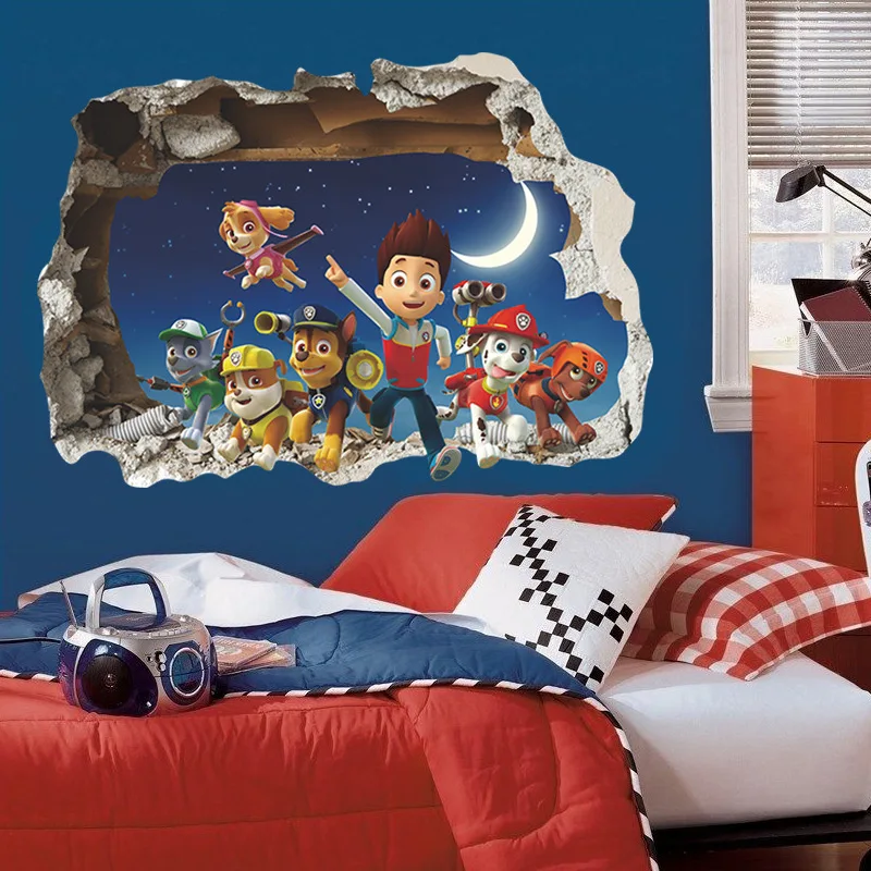 Hot 2pcs/3pcs Pawed Patrol Wal - Baby Nursery Wall Mural review and price