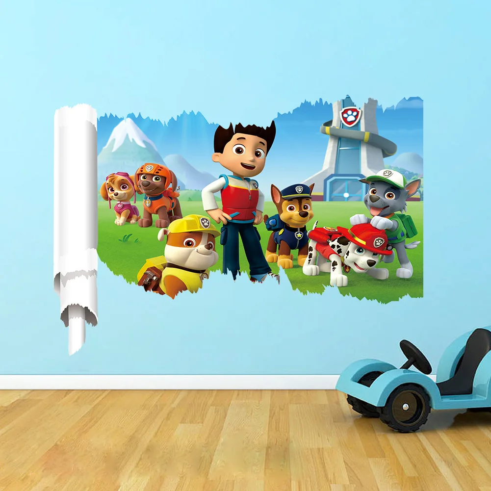 Hot 2pcs/3pcs Pawed Patrol Wal - Baby Nursery Wall Mural review and price