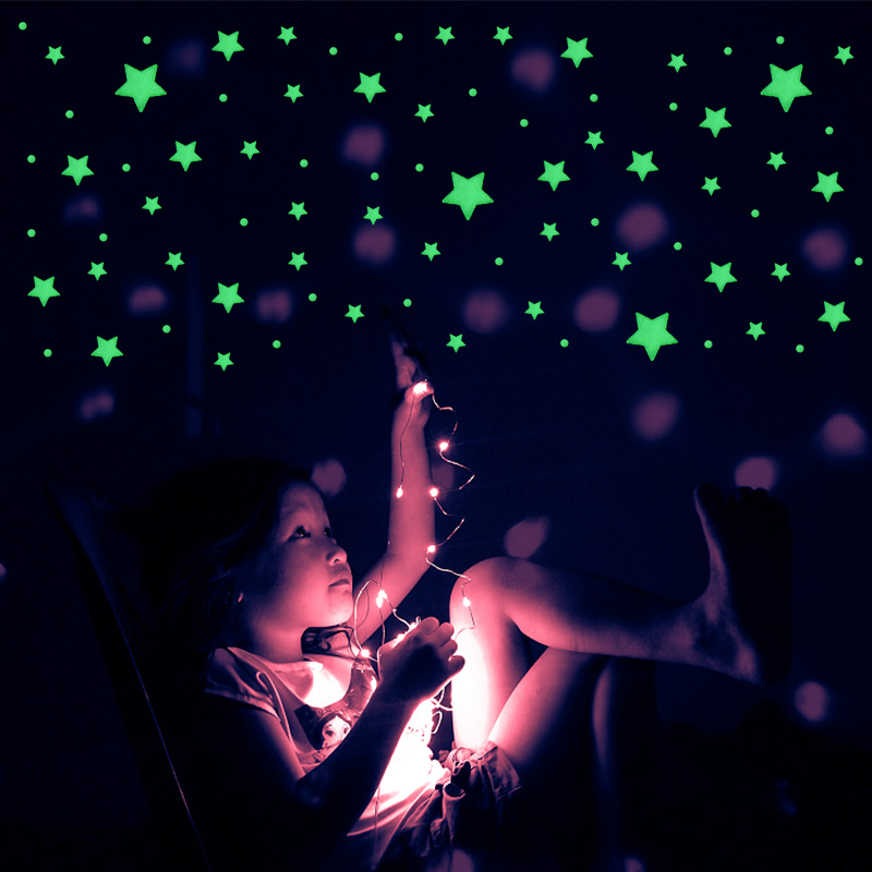 211pcs 3D Bubble Luminous Star - Baby Nursery Wall Mural review and price