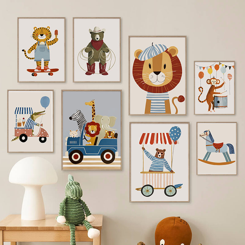 Funny Cartoon Animal Car Ballo - Baby Nursery Modern review and price