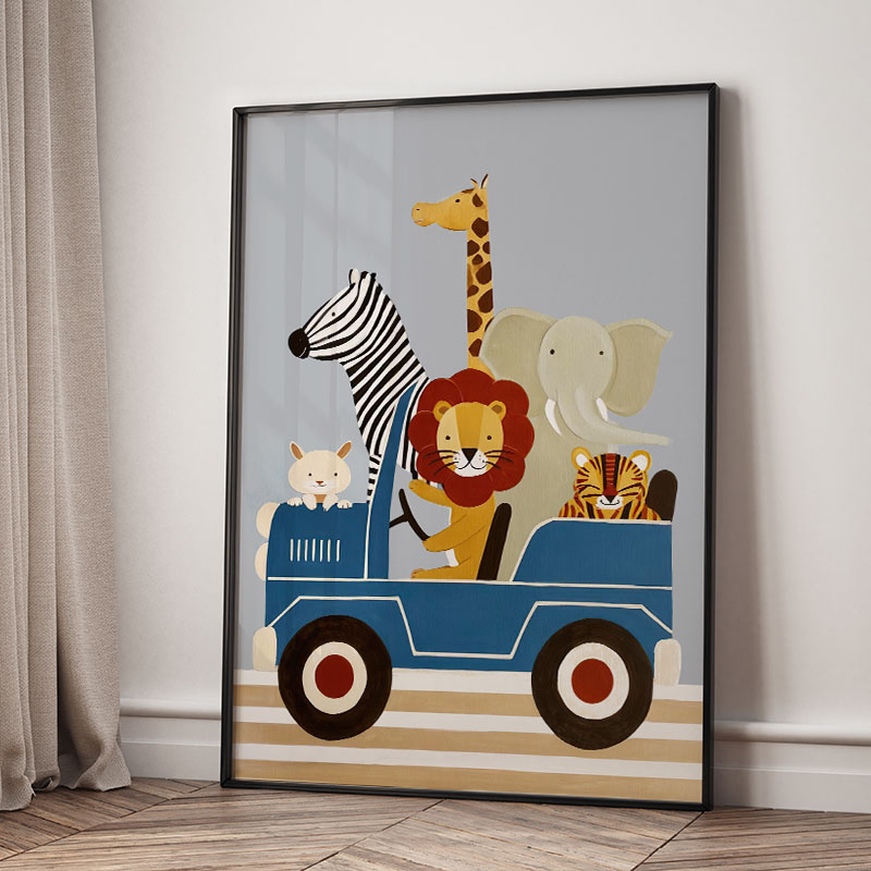 Funny Cartoon Animal Car Ballo - Baby Nursery Modern review and price