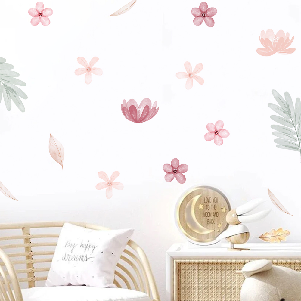 Boho Leaves Botanical DIY Wall - Baby Nursery Set Furniture review and price