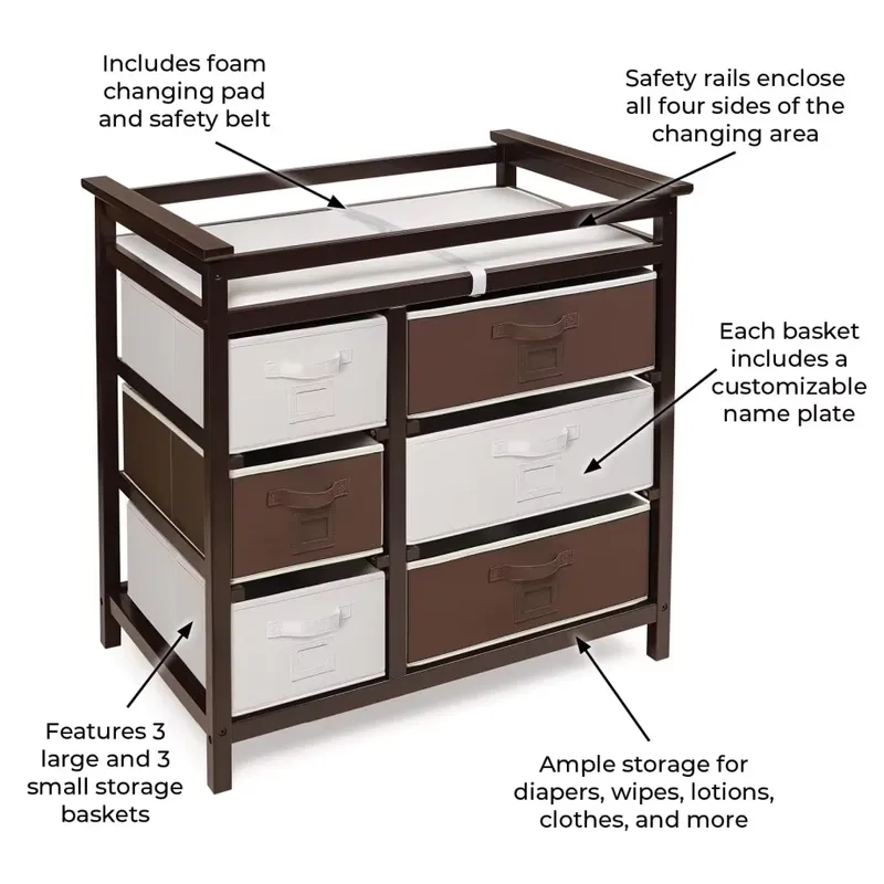 Modern Wooden Baby Dresser wit - Baby Nursery Set Furniture review and price