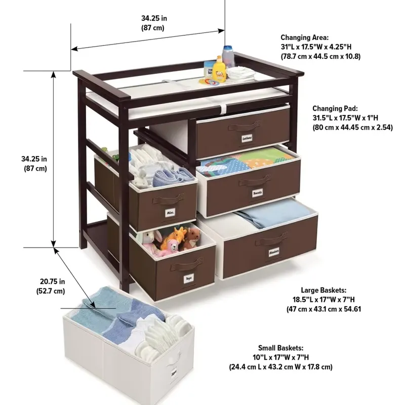 Modern Wooden Baby Dresser wit - Baby Nursery Set Furniture review and price