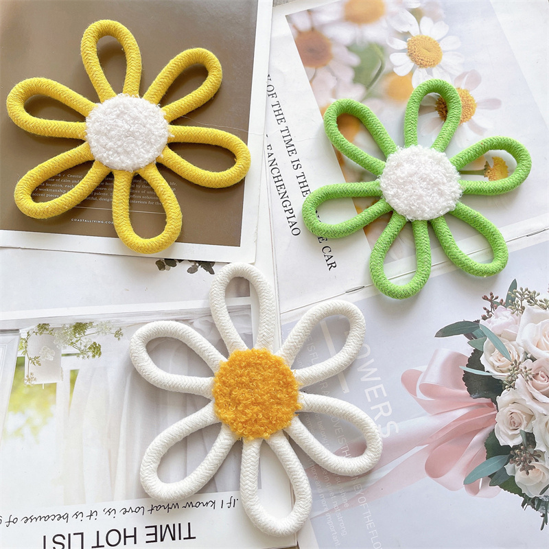 Cotton Rope Woven Daisy Flower - Baby Nursery Fabric review and price