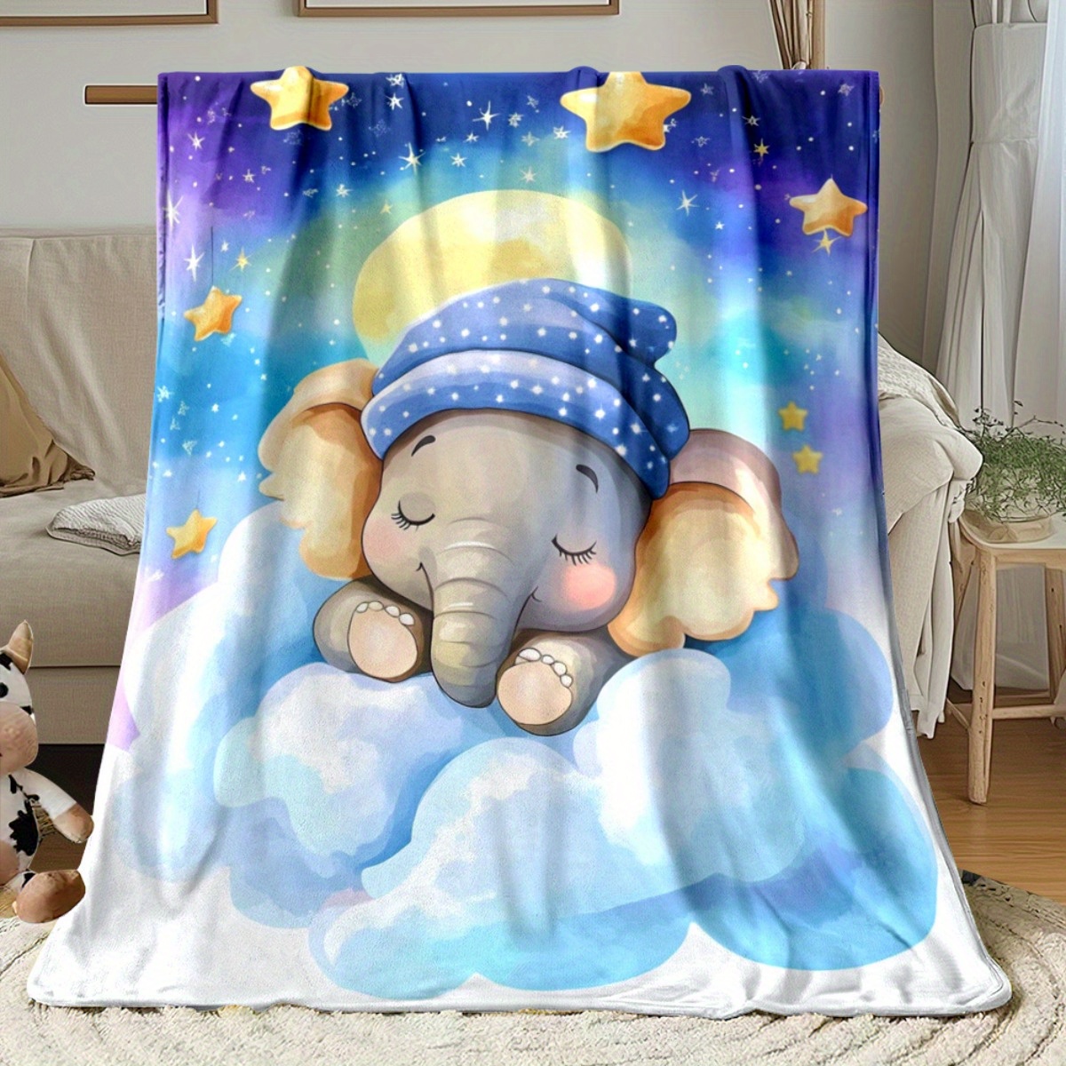 Sleeping Baby Elephant Cloud S - Baby Nursery Animal Theme review and price