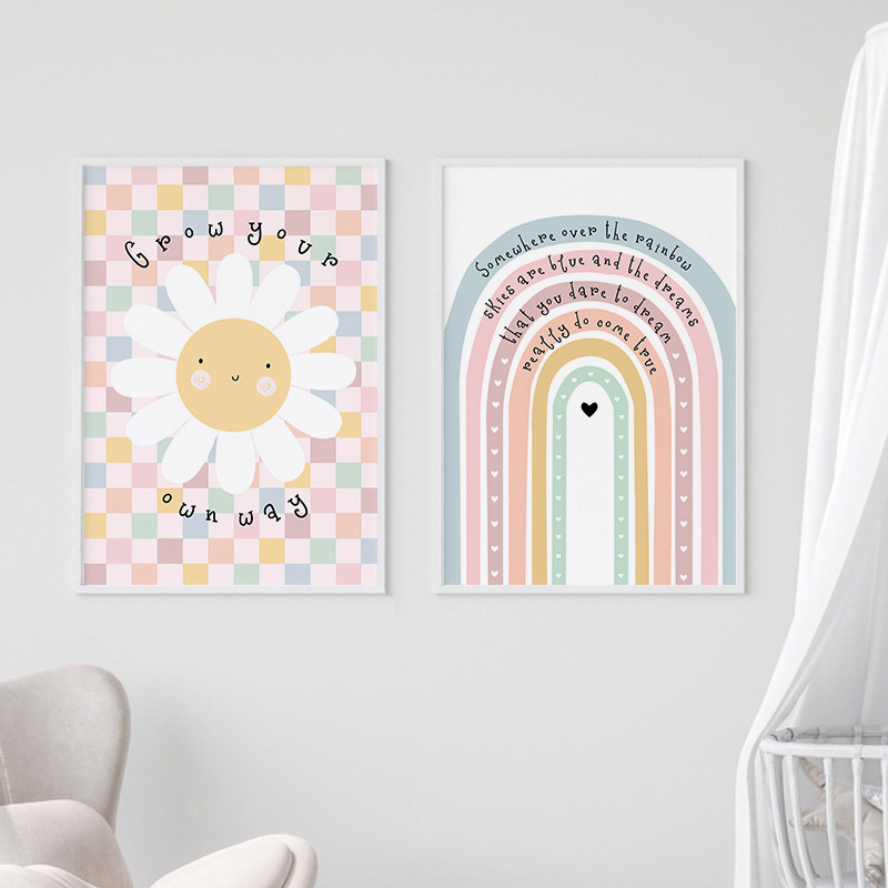 Sun Flower Rainbow Cloud Heart - Baby Nursery Modern review and price