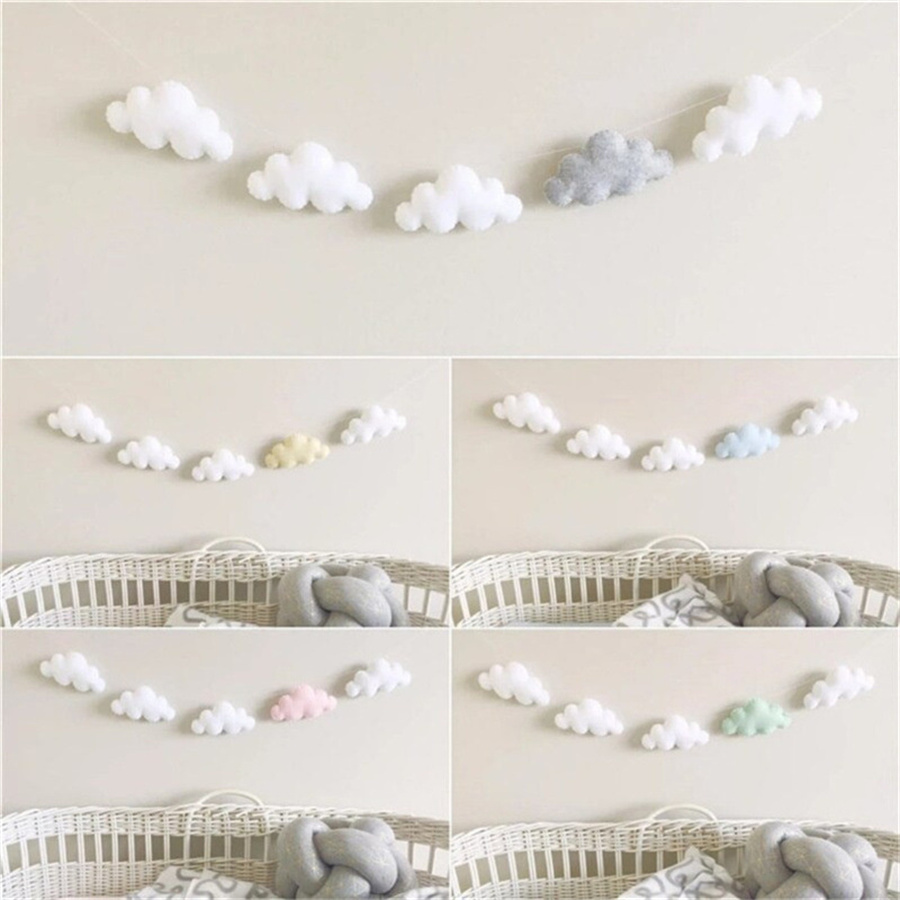 Nordic Felt Cloud Garlands Str - Baby Nursery Fabric review and price